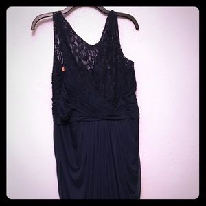 Davids bridal lace top bridesmaid dress